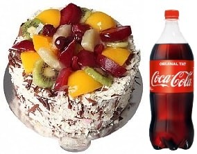 4-6 Kişilik Karışık Meyveli Pasta Sipariş