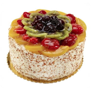 Pastane firmamızdan 4 kişilik karışık mevsim meyveli yaş pasta